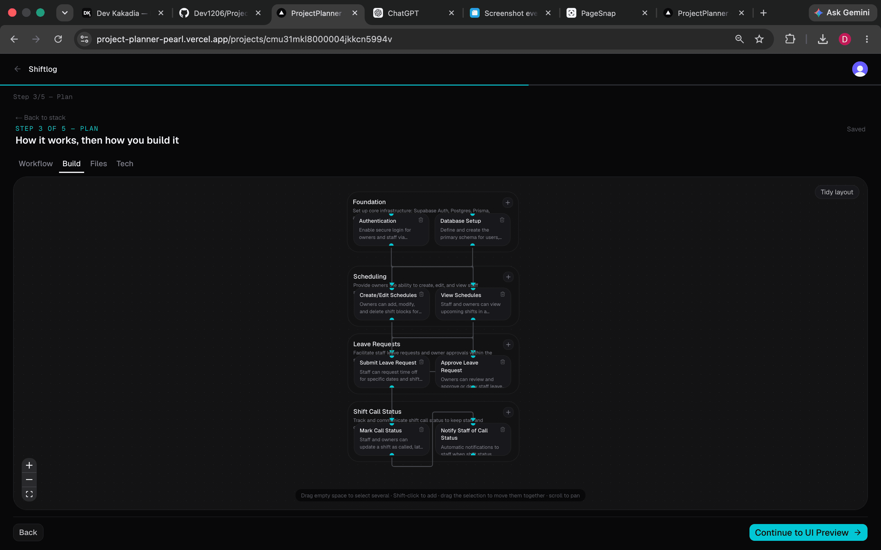 ProjectPlanner interface